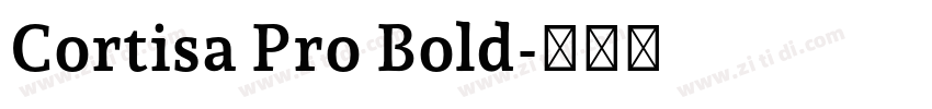 Cortisa Pro Bold字体转换
